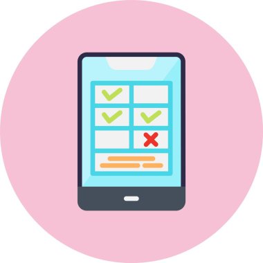 Planlayıcı Düz Çember Simgesi