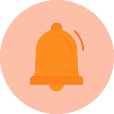 Alarm Çanı Düz Çember Simgesi