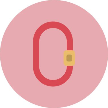 Karabinalı Düz Çember Simgesi