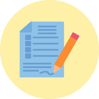 Notepad Düz Çember Simgesi