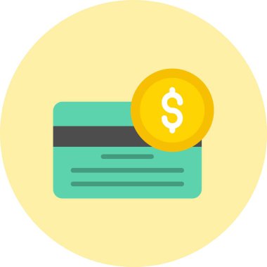 Finans Düz Çember Simgesi