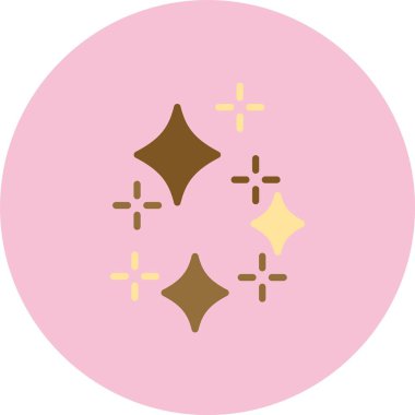 Parıltılar Düz Çember Simgesi