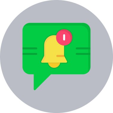 Bildirim Düz Çember Simgesi