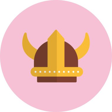 Viking Miğferi Düz Çember Simgesi