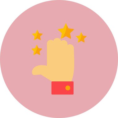 Parmak Düz Çember Simgesi