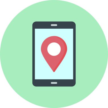 Konum Düz Çember Simgesi