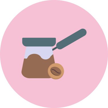 Cezve Düz Çember Simgesi