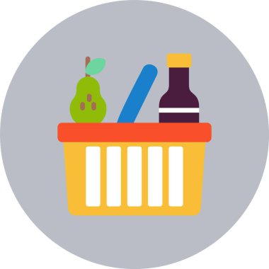 Bakkaliye Düz Çember Simgesi