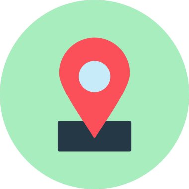 Konum Düz Çember Simgesi