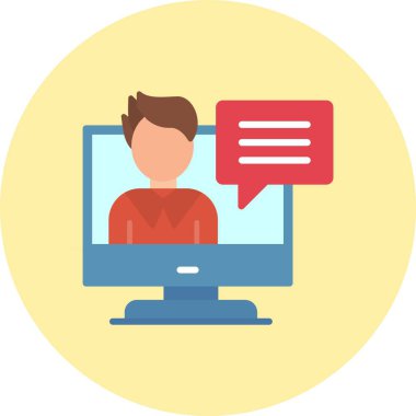 Video Dersi Düz Çember Simgesi