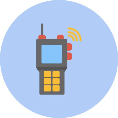 Telsiz Düz Çember Simgesi