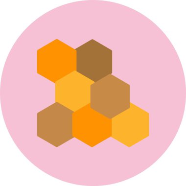 Bal peteği Düz Çember Simgesi