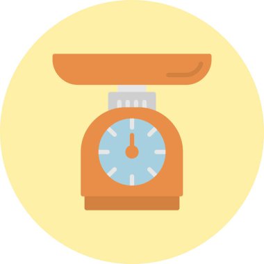 Mutfak Ölçekli Düz Çember Simgesi