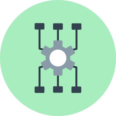 Algoritum Düz Çember Simgesi