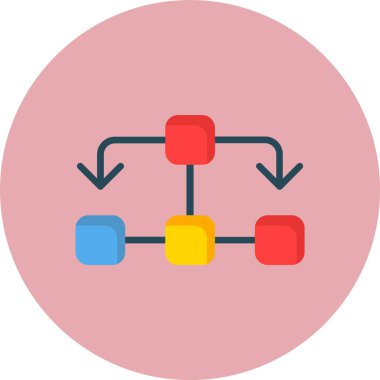 Akış Çizelgesi Düz Çember Simgesi