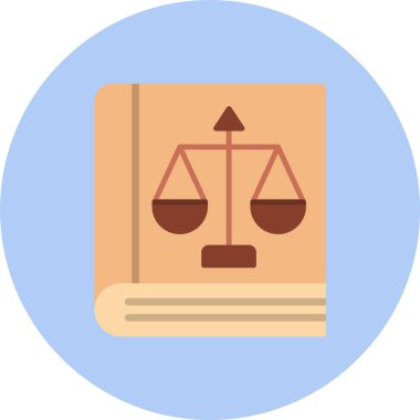 Hukuk Kitabı Düz Çember Simgesi