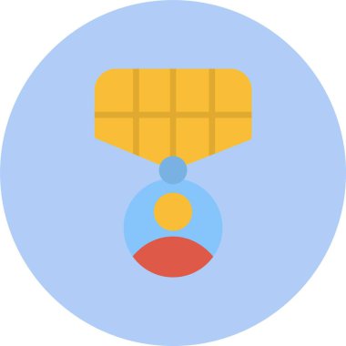 Madalya Düz Çember Simgesi