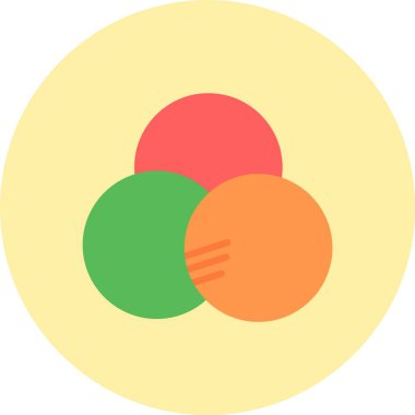 Kabarcık Grafiği Düz Çember Simgesi