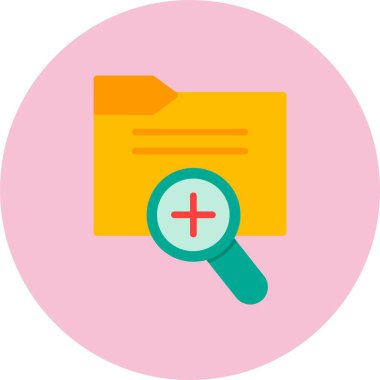 Dosya Yöneticisi Düz Çember Simgesi