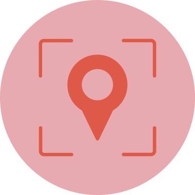 Pin Düz Çember Simgesi