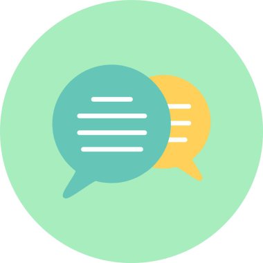 Sohbet Düz Çember Simgesi