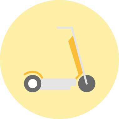 Scooter Düz Çember Simgesini Tekmele
