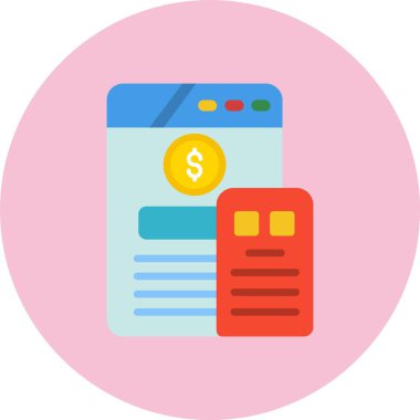 Web Tasarımı Düz Çember Simgesi