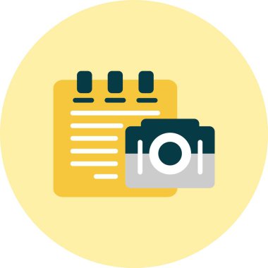 Notepad Düz Çember Simgesi