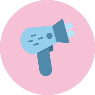 Saç Kurutucu Düz Çember Simgesi