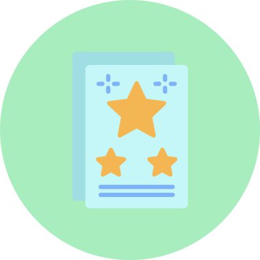 Selamlama Kartı Düz Çember Simgesi