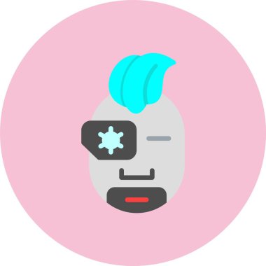 Robot Düz Çember Simgesi