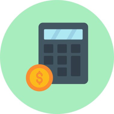 Bütçe Düz Çember Simgesi