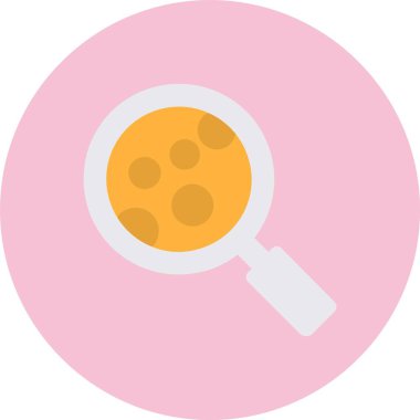 Ay Araştırması Düz Çember Simgesi