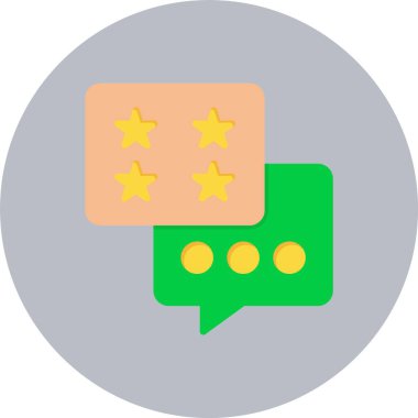 Konuşma Baloncuğu Düz Çember Simgesi