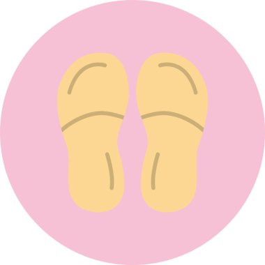 Terlikler Düz Çember Simgesi