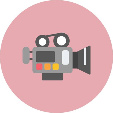 Kamera Düz Çember Simgesi