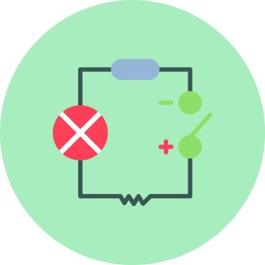 Devre Düz Çember Simgesi