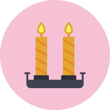 Mumlar Düz Çember Simgesi