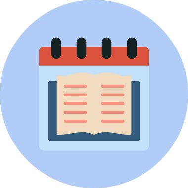 Takvim düz daire simgesini