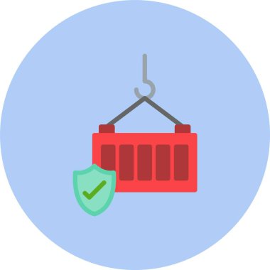 Kargo Sigortası Düz Çember Simgesi