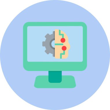 Cyborg Düz Çember Simgesi