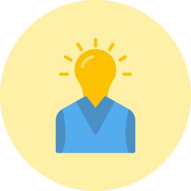 Düz Çember Simgesini Düşün