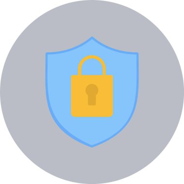 Güvenlik Düz Çember Simgesi