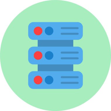 Veritabanı Düz Çember Simgesi