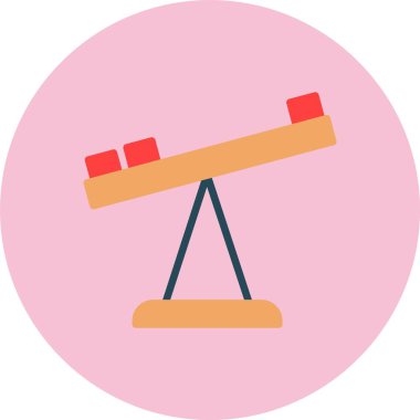 Karşılaştırma Düz Çember Simgesi