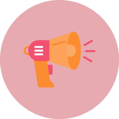 Hoparlör Düz Çember Simgesi