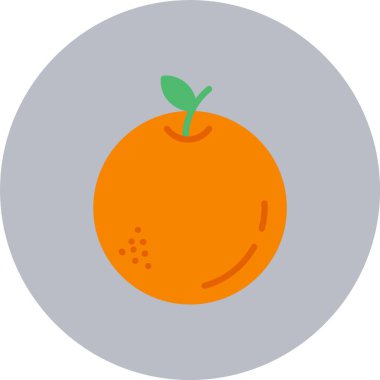 Turuncu düz daire simgesi