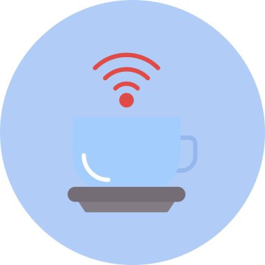 Wifi Düz Çember Simgesi