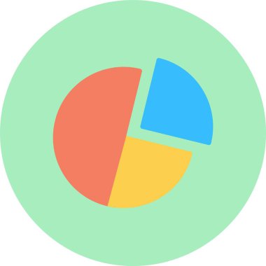 Turta Grafiği Düz Çember Simgesi