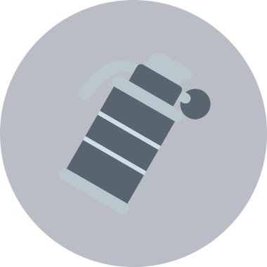 Duman Bombası Düz Çember Simgesi